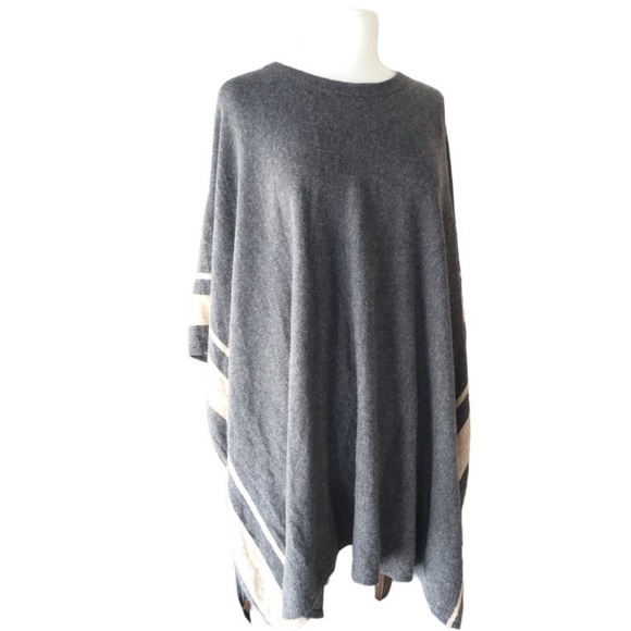 Babaton | Gray cape | Cashmere and Merino Wool - Picture 4 of 6